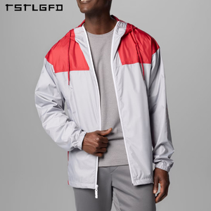 Chaqueta Cortavientos Resistente para Hombre, de Secado Rápido, Resistente a Desgarros, Plegable, con Bloques de Color, para Senderismo, Informal y Funcional - Product Image 2
