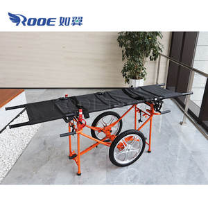 Camilla de transporte de pacientes de emergencia al aire libre para hospital con ruedas plegables de campo - Product Image 2