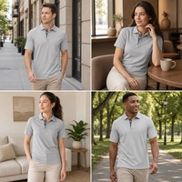 Chemise de sport personnalisée en maille à manches courtes avec logo sur le devant, protection UPF 50+, respirante, uniforme de golf pour homme, décontractée, unie, 100% coton