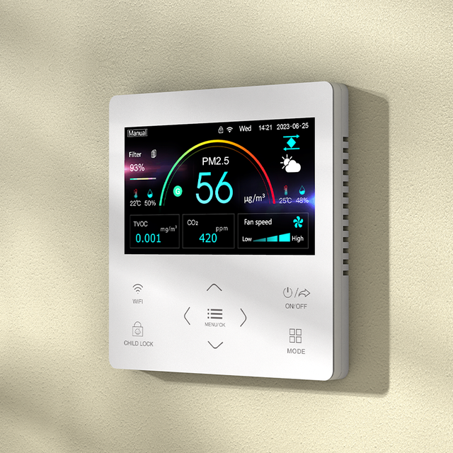 Air Monitor Co2 Air Quality Temperature Humidity Monitor Indoor CO2 PM2.5 Sensor for Air Quality Monitor
