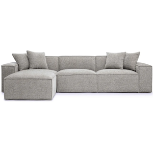 La colección Mandy Modular ofrece una textura acogedora y un estilo distintivo con su suave tejido de chenilla y costuras gruesas. - Product Image 4