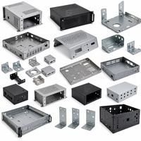 Boîtier de serveur IA en tôle sur mesure pour GPU, avec panneau frontal, oreilles de montage en rack et cadre interne