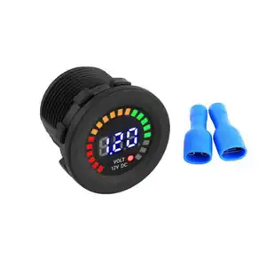 Mini Voltmeter Style Waterproof Battery Meter 12V DC Voltmeter LED Digital Display For Car Motorcycle