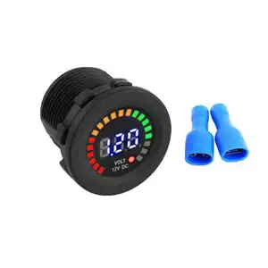 Mini-Voltmeter Stil wasserdichtes Akku-Zähler 12 V DC Voltmeter LED digitale Anzeige für Auto Motorrad