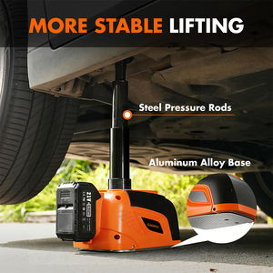 رافعة سيارات كهربائية لاسلكية تعمل بالبطارية بقوة 5 طن، قابلة للتمديد، 12 فولت، من سبائك الألومنيوم، مع جهاز تحكم عن بعد لاستبدال إطارات السيارات - Product Image 1