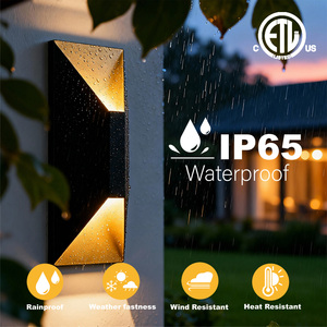 Lampes extérieures modernes noires mates pour patio, <span class=keywords><strong>porte</strong></span> <span class=keywords><strong>d</strong></span>'<span class=keywords><strong>entrée</strong></span>, luminaires muraux extérieurs, lanternes murales étanches - Product Image 1