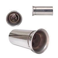 Silencieux d'échappement de moto en acier inoxydable, diamètre 51 mm, insert silencieux simple/double sortie avec ajustement universel