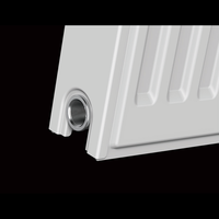 Radiateur de chauffage hydronique domestique, radiateur mural horizontal en acier doux, radiateur de chauffage central à haute efficacité énergétique