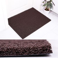Tapis de bain solide fabriqué à la machine, tapis de douche, tapis de baignoire antidérapant à séchage rapide en PVC, tapis bouclé en spirale, tapis de porte en forme de nouilles, tapis spaghetti
