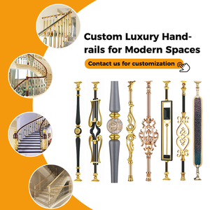 Sang Trọng Cầu Thang Lan Can Tùy Chỉnh Thiết Kế Cho Ngôi Nhà Hiện Đại Bền Thanh Lịch An Toàn Cầu Thang Lan Can - Product Image 4