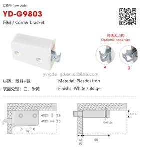 Support de <span class=keywords><strong>suspension</strong></span> pour armoire de <span class=keywords><strong>cuisine</strong></span> en ABS avec couvercle décoratif - Product Image 3