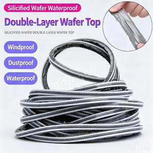 Guarnizione in Silicone Ecologica con Protezione Antipioggia in Plastica per Finestre e Porte Esterne - Product Image 1