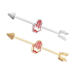 Groothandel Mode Lange Kraakbeen Helix Body <span class=keywords><strong>Piercing</strong></span> Oor Sieraden Gold Industriële <span class=keywords><strong>Piercing</strong></span> Oorbel Bar - Product Image 1