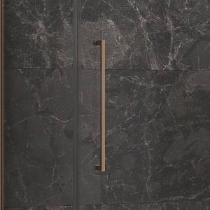 Kamalu moderna cabina doccia 70x140 in rame telaio laterale fisso incernierato 70cm porta scorrevole pieghevole per Bathroom-KT5000RG - Product Image 3