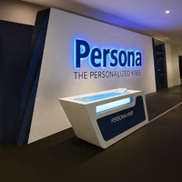 Letrero Comercial con Logotipo 3D Retroiluminado 100% Personalizado, Diseño Profesional, Renderizado 3D Gratuito, Señalización Corporativa