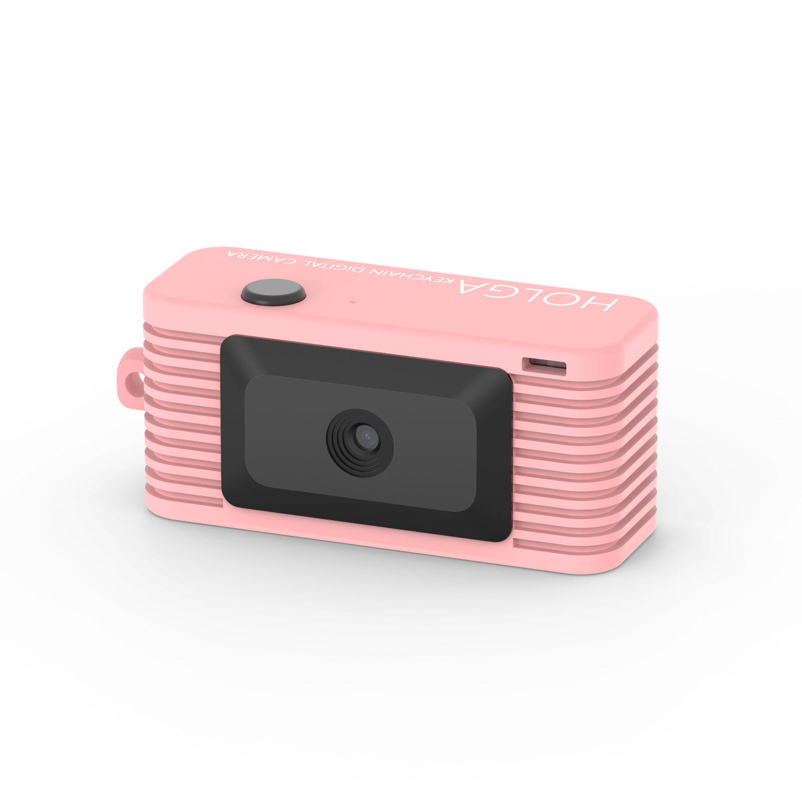 デジタルカメラ HOLGA DIGITAL PINK Holga Keychain Digital Camera 0.96in Vintage Memory Card 1080P