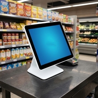 Terminal de point de vente personnalisé 15 pouces, écran tactile 10 points, 4G, 128 Go, tout-en-un pour caisse enregistreuse