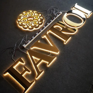 3D Acrylic Backlit chữ ký 3D bảng hiệu thép không gỉ kênh thư ký ngoài trời estaurants khách sạn doanh nghiệp cửa hàng - Product Image 2