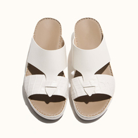 Fabricant de pantoufles personnalisées SHIKOL, vente en gros de sandales en cuir véritable du Golfe et du Moyen-Orient, chaussures arabes pour hommes en cuir
