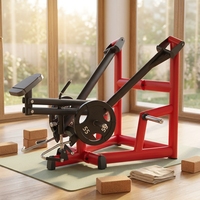 Máquina de Gimnasio, Equipo de Fitness de Alta Calidad y Resistencia, Máquina de Remo en Posición Inclinada
