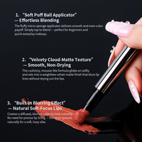 Rouge à lèvres liquide mat effet velours personnalisé avec logo, longue tenue, teinte à lèvres OEM, brillant à lèvres cosmétique, boue à lèvres mignonne