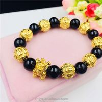 Bijoux en or de Dubaï Bijoux plaqués or Laiton plaqué or Accessoires Kirin Bracelet Couple Fashion Factory Wholesale