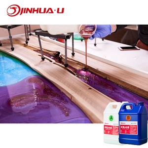 Résine époxy dure non jaunissante pour table de rivière - Résine transparente cristalline protégée contre les UV pour un art durable - Product Image 1