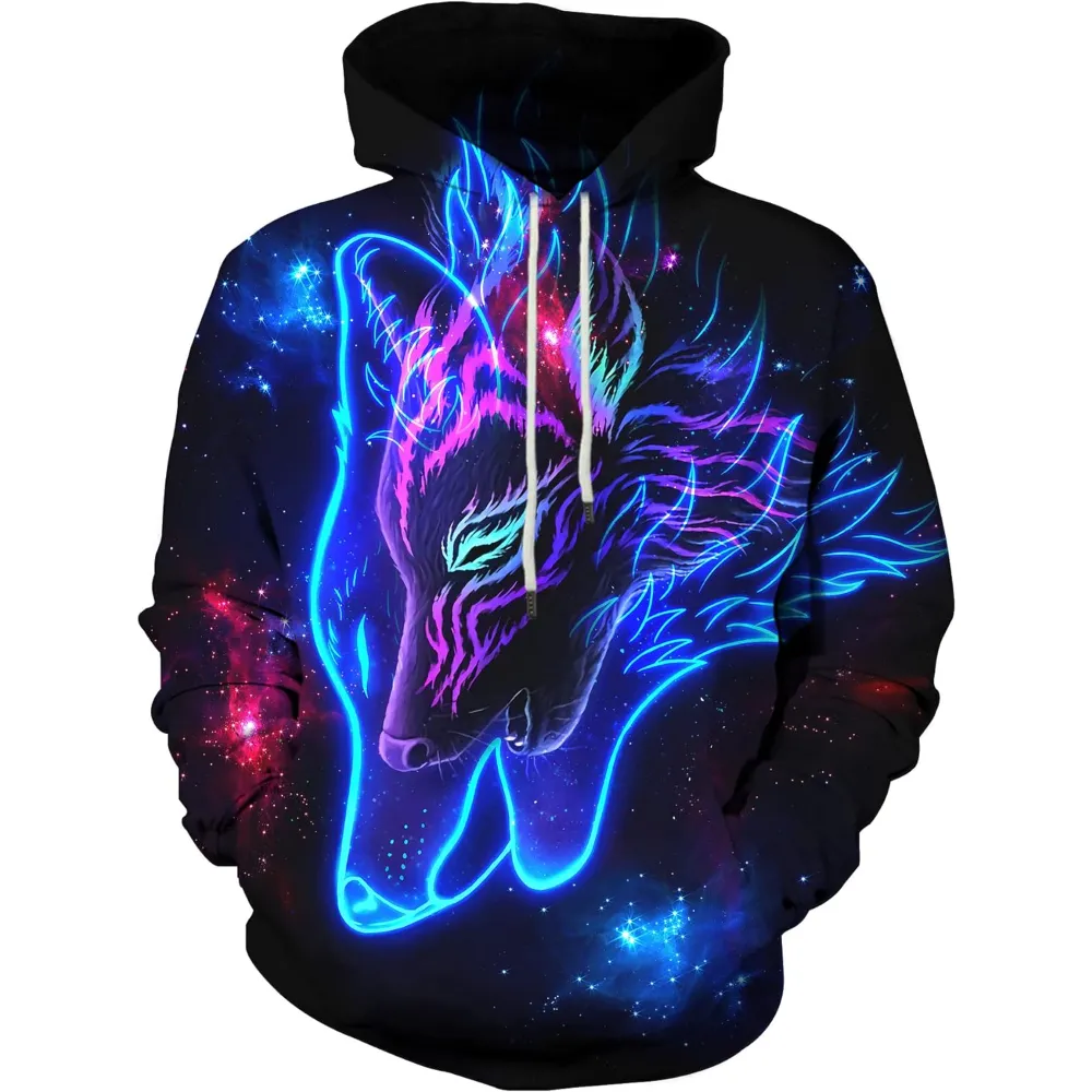 Fitspi Großhandel benutzer definierte 3D-Druck Hoodies Männer Frauen Pullover Sweatshirts Unisex Cool Pattern Hoodie für Erwachsene