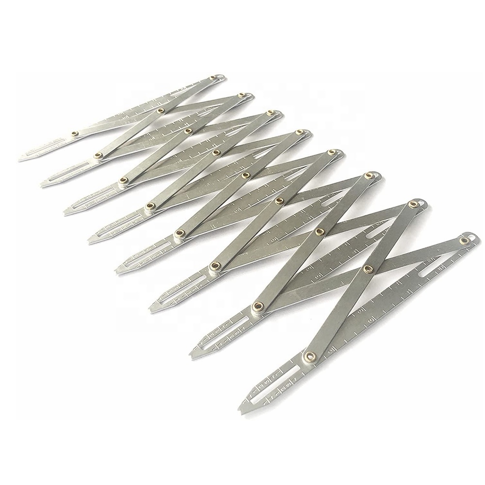 Растягивающийся швейный инструмент, диаметром 24 дюйма, для разделения равных пространств, с измерительным инструментом для шитья, Алюминиевая линейка для квилтинга, рукоделия