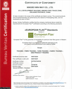 Fil fantaisie 100% lin, écologique, tissage OE, recyclable, blanc brut, 24NM, <span class=keywords><strong>fibre</strong></span> courte, semi-blanchi, lin naturel européen - Product Image 2