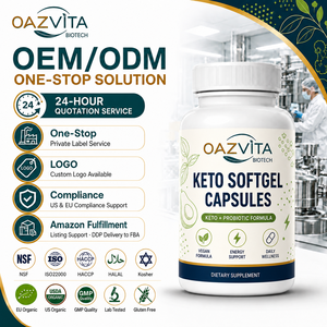 Cápsulas de Gel Suave Keto OAZVITA, Veganas, Inmunitarias, Energéticas, Suplemento Dietético, Productos Alimenticios Probióticos, Desintoxicación Rápida, Adelgazantes Keto - Product Image 1