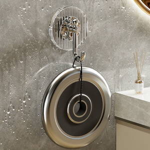 New Arrival Self Adhesive Multifunction Kitchen Free Punching <strong>6</strong> <strong>Hooks</strong> Hanger Bathroom Waterproof Wall Mount <strong>Hooks</strong> for Hanging - Product Image 6