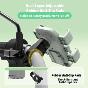 <span class=keywords><strong>Support</strong></span> de téléphone pour moto, anti-vibration, fixation sur guidon, verrouillage automatique, déverrouillage en un clic, <span class=keywords><strong>support</strong></span> de téléphone pour navigation à vélo - Product Image 5