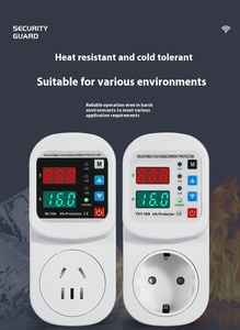 <span class=keywords><strong>Protector</strong></span> de voltaje automático ajustable de 16A, enchufe monofásico AC 220V, <span class=keywords><strong>Protector</strong></span> contra sobretensiones con enchufe de la UE, seguro para refrigerador - Product Image 5