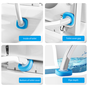 DS1608 detergente per <span class=keywords><strong>scopino</strong></span> da bagno usa e getta con manico lungo senza angolo morto spazzola di <span class=keywords><strong>ricambio</strong></span> pulita <span class=keywords><strong>scopino</strong></span> per <span class=keywords><strong>wc</strong></span> usa e getta