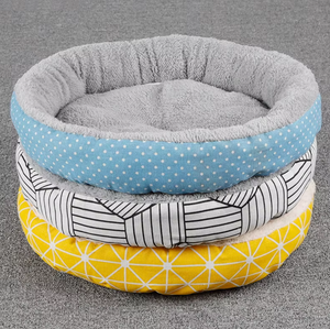 Großhandel Runde warme und feuchtigkeit beständige Katze Nest Haus Hunde bett Haustier Bett Katze Matte Haustier Kissen - Product Image 1