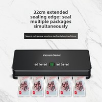 Machine d'emballage sous vide tout-en-un, machine à sceller les aliments en plastique, appareil compact pour la conservation de la fraîcheur à la maison