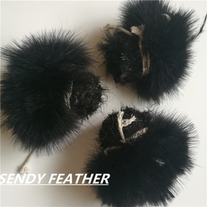 Venta al por mayor esponjoso 4-5 "pavo sangre plumas marabú ensartado plumas para atar moscas pesca artesanías carnaval disfraz decoraciones - Product Image 4