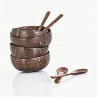 Bol en coquille de noix de coco pour plantations, bougies, coquillages du Vietnam, bols à peinture, coquilles colorées pour smoothies et restaurants