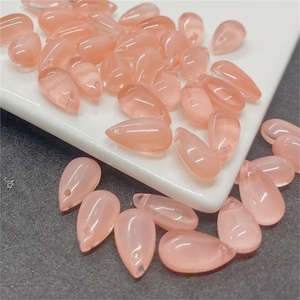 Collier pendentif en quartz rose naturel en gros, pierre de cristal de guérison, breloques pour la fabrication de bijoux, accessoires de bricolage, prix d'usine - Product Image 3