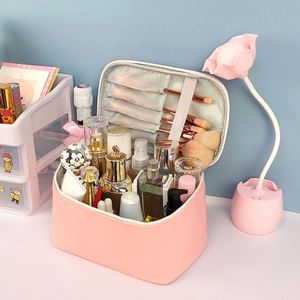 Échantillon Gratuit : Nouvelle Trousse de Maquillage Portable Grande Capacité pour Femme, Sac Bandoulière Diagonal Haut de Gamme pour Outils de Broderie et de Manucure - Product Image 2