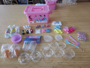 Torta fai da te ciambelle al cioccolato e ghiaccio Dessert tema <span class=keywords><strong>Slime</strong></span> <span class=keywords><strong>Kit</strong></span> per bambini bomboniere per fare nuvola di burro e melma di schiuma - Product Image 5