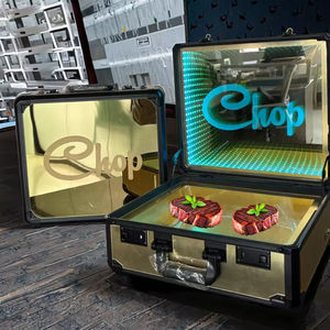 Valigetta Porta Carne Illuminata a LED Pieghevole con Logo Personalizzato, Espositore per Bistecche da Night Club, <span class=keywords><strong>Miami</strong></span> Beach - Product Image 4