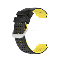 Bracelets de montre intelligents bicolores Forerunner 220 230 235 620 630 735 XT Bracelet de montre en silicone Bracelet intelligent en caoutchouc pour Garmin