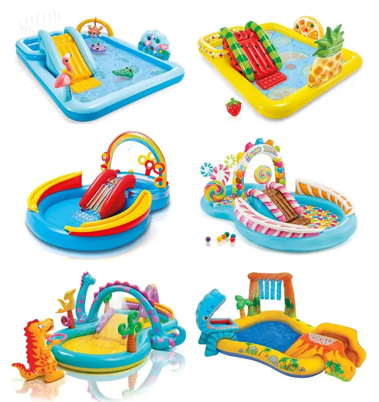 Intex inflatable Swimming Pool with Slide for kids