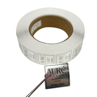 Étiquettes en rouleau de petite taille carrées Bopp argentées de qualité supérieure résistantes aux rayures et à la colle forte pour bouteille