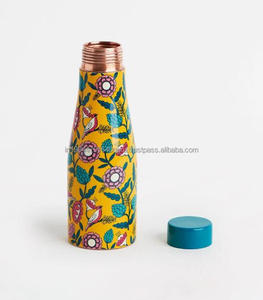 Botella de agua martillada de cobre de 2L de calidad superior Esmalte hecho a mano Impreso para gimnasio y viaje Estilo deportivo Drinkware - Product Image 3