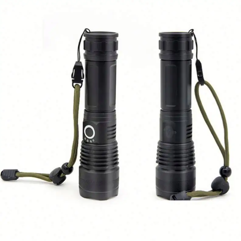 2020 most powerful LED Tactical XHP50 led flashlight 26650 USB rechargeable torchlight p50 flash torch light lamp