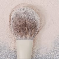 Maquillage blanc Brueye maquillage Toolcpurple Pinkom Logo bois paquet personnalisé cheveux synthétiques maquillage fond de teint brosse 1 ensemble