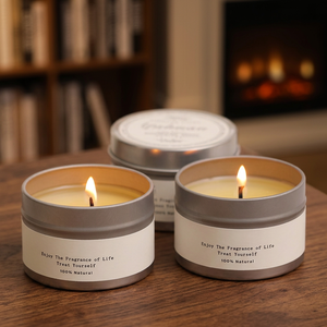 Jialong Houseware Handmade Organic Soy Wax <b>Candle</b> Metal Jar Nordic Style Aromatherapy Scented Customizable Wedding Use 1-20 - Product Image 4
